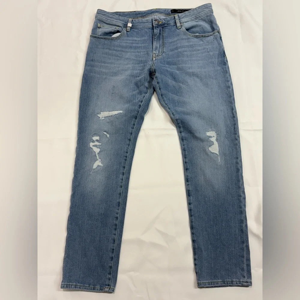 Armani Exchange Light Blue Skinny Jeans. In excellent condition.